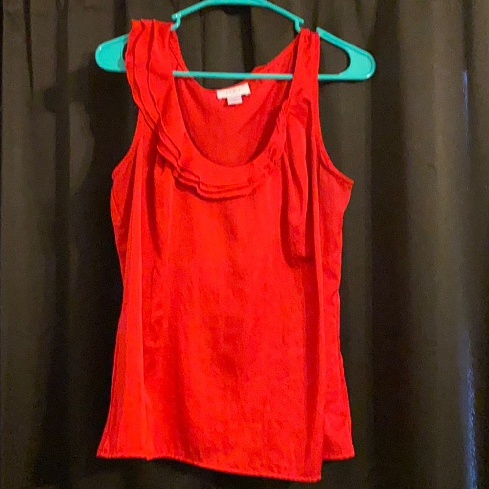 Ann Taylor red blouse